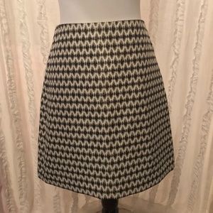 Loft Diamond Jacquard Shift Skirt
